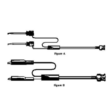 Rsr Electronics RSR ELECTRONICS SPAT2 BNC to alligator test lead set SPAT2
